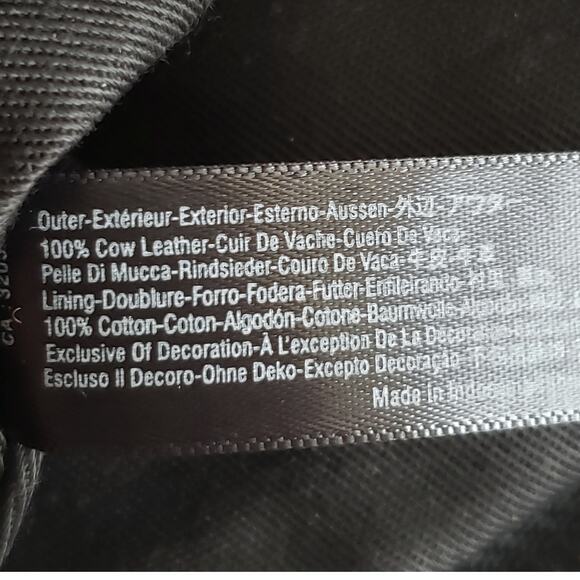 CLEOBELLA clutch brown woven carpet leather fringe tassel yarn knit textured bag - Picture 4 of 5